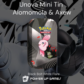 Pokemon Black Bolt White Flare (SV): Unova Mini Tin - Alomomola and Axew