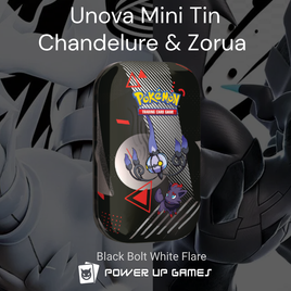 Pokemon Black Bolt White Flare (SV): Unova Mini Tin - Chandelure and Zorua