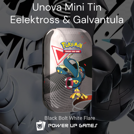 Pokemon Black Bolt White Flare (SV): Unova Mini Tin - Eelektross and Galvantula